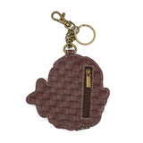 Back view of Chala Sand Dollar Coin Purse/Key Fob