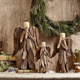 Two's Company Driftwood Angel Statuette- Large