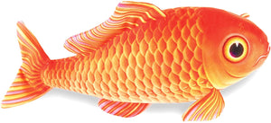 Real Planet Orange Koi Fish Plush- 12"