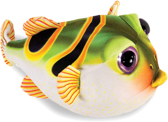 Real Planet Puffer Fish Plush- Green 