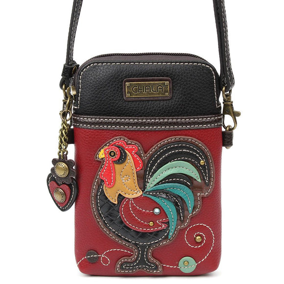 Chala Crossbody Cellphone bag with rooster design.