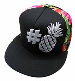 Black Hashtag Pineapple Adjustable Hat - Polynesian Cultural Center
