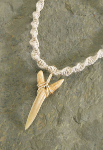Twisted Hemp Fossil Shark Tooth Necklace - Polynesian Cultural Center