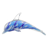 Art Glass Blue Whirl Dolphin - Polynesian Cultural Center