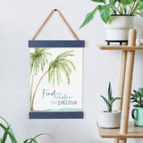 Banner Art that says "Find Me Under the Palms"