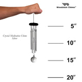 Woodstock Chimes "Crystal Meditation" Wind Chime Size Guide