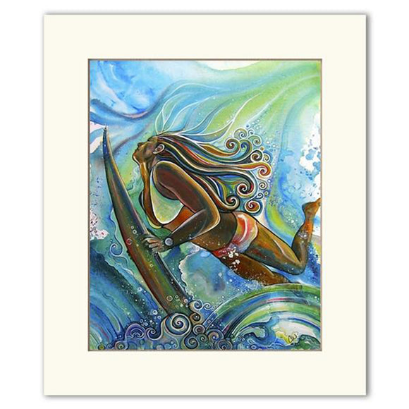 “Duck Dive” by Colleen Wilcox - Matted Print - 11