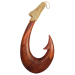Makau Hand Carved Hook 6'' Wood Hanging - Polynesian Cultural Center
