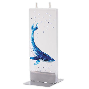Flatyz Unscented "Humpback Whale" Flat Candle