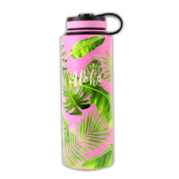 Palm Leaf Insulated Flask- 40 oz.