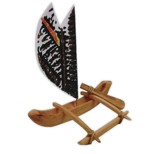10-Inch Polynesian Wood Canoe Replica Kit
