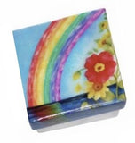 Rainbow Capiz Shell Box - 3"x3" - Polynesian Cultural Center