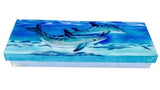 Kubla Crafts "Dolphins" Long Capiz Keepsake Box