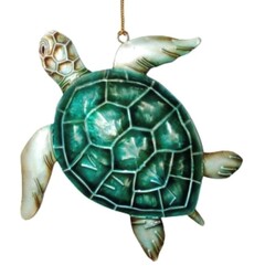 Ornament Capiz Sea Turtle Green - Polynesian Cultural Center