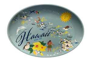 Hawaii Platter 16" Melamine - Polynesian Cultural Center