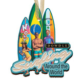 “Surfing Around the World” Dowdle Ornament  - Polynesian Cultural Center