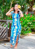 Naomi Ruffled Hem Dress in Aloha Prints 3XL - Polynesian Cultural Center