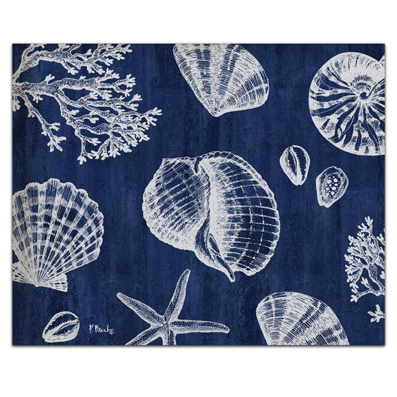 St Tropez Shell Tempered Glass Cutting Board - 10
