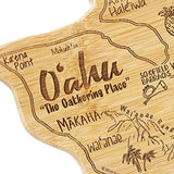 Oahu Shaped Bamboo Cutting Board - Polynesian Cultural Center