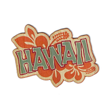 Sticker Bamboo Hawaii Hibiscus - The Hawaii Store