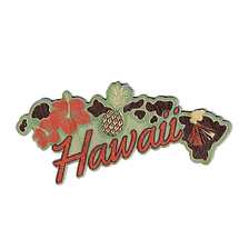  "Blue Hawaii Islands" Bamboo Sticker
