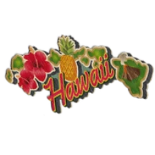 "Hawaiian Islands" Bamboo Sticker