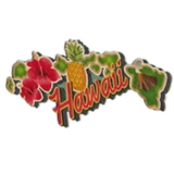 "Hawaiian Islands" Bamboo Sticker