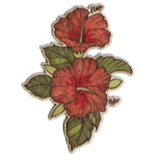  Eco-friendly Hibiscus Bamboo Sticker