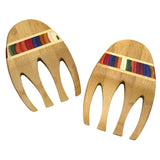 Totally Bamboo and "Baltique Marrakesh" Birch Wood Salad Hands