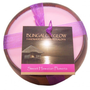 Bungalow Glow "Sweet Hawaiian Plumeria" Soy Bowl Candle 