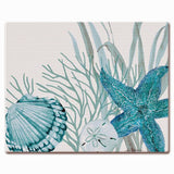 "Coral Life" Tempered Glass Cutting Board.