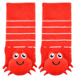 Boogie Toes Crabby Baby Socks with Rattles