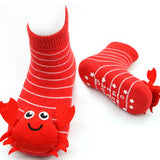 Red Crabby Boogie Toes Rattle Socks for baby - Polynesian Cultural Center