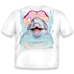 Just Add A Kid "Dolphin Rider Girl" Youth Tee Shirt - Polynesian Cultural Center
