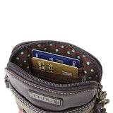 inside of the bag with credit card pockets to store cards