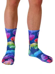 Socks Rainbow Jellyfish Crew - Polynesian Cultural Center