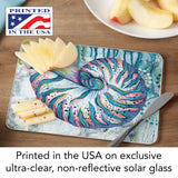 Jewels of the Sea Tempered Glass Cutting Board