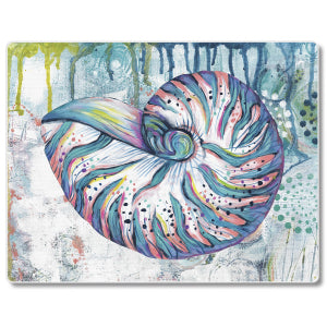 Jewels of the Sea Tempered Glass Cutting Board