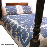 Hand-sewn, Island-inspired Quilted Bedspread - California King 120"x120" - Polynesian Cultural Center
