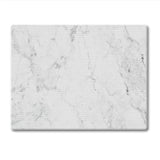 White Marble Tempered Glass Cutting Board- 8"x10"