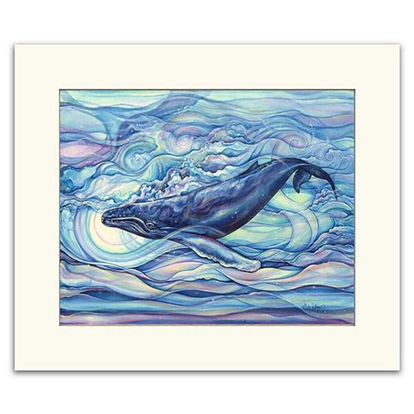 “Mystic Blue” by Colleen Wilcox - Matted Print - 11