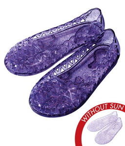 Del Sol Princess Purple Color-Changing Kids Jelly Slippers