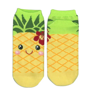 Smiling Pineapple Ankle Socks