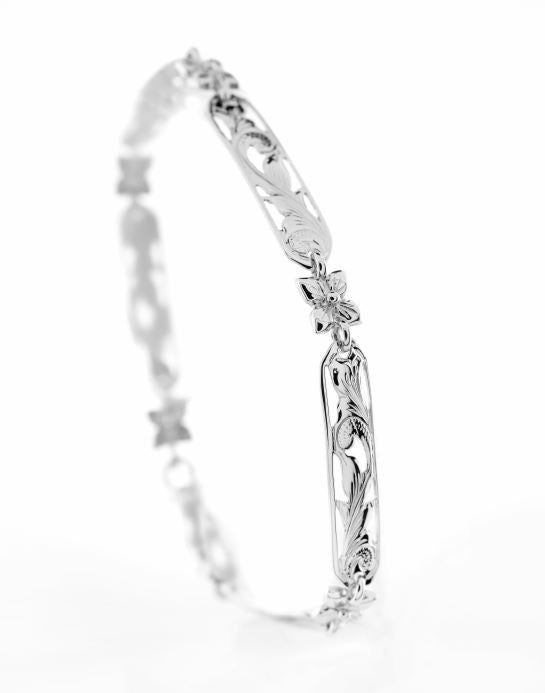 Sterling Silver Kaipo Linked Bracelet - Polynesian Cultural Center
