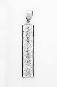 Sterling Silver Flowers of Hawaii Pendant 8mm - Polynesian Cultural Center