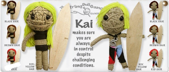 Kamibashi String Doll Kai, Girl Surfer - Polynesian Cultural Center