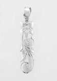 Sterling Silver Scroll Pendant Cutout 8mm - Polynesian Cultural Center