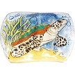 Soap Dish with Sea Turtle and ocean themed around it