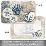 Tide Pool Shells Reversible Placemat