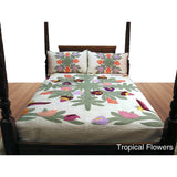 Custom Island-Inspired Quilt King Bedspreads, 108"x108" - Polynesian Cultural Center